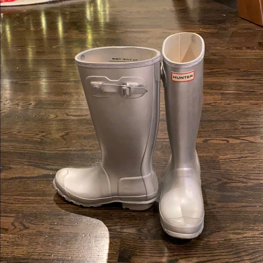 Children’s Silver Hunter Boots